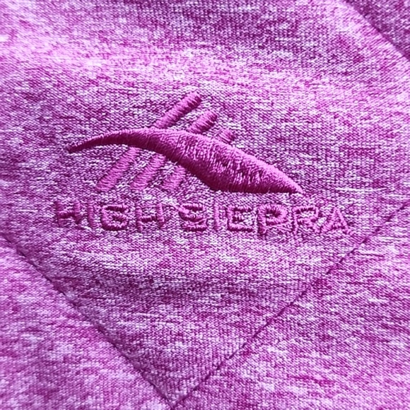 High Sierra Women's Insulated Heathered  Pink Zip Up Quilted Bomber Jacket Sz XL - Picture 13 of 15